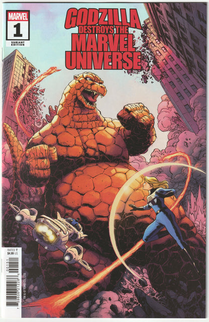 Godzilla Destroys the Marvel Universe #1 Dave Wachter Marvelized Thing-Zilla Variant – Marvel Comics 2025 (NM)