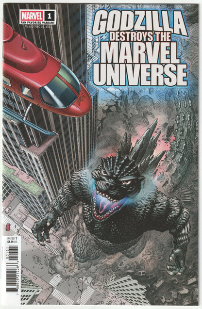 Godzilla Destroys the Marvel Universe #1 - 1st Print - E.J. Su Fan Favorite Variant – Marvel Comics 2025 (NM)