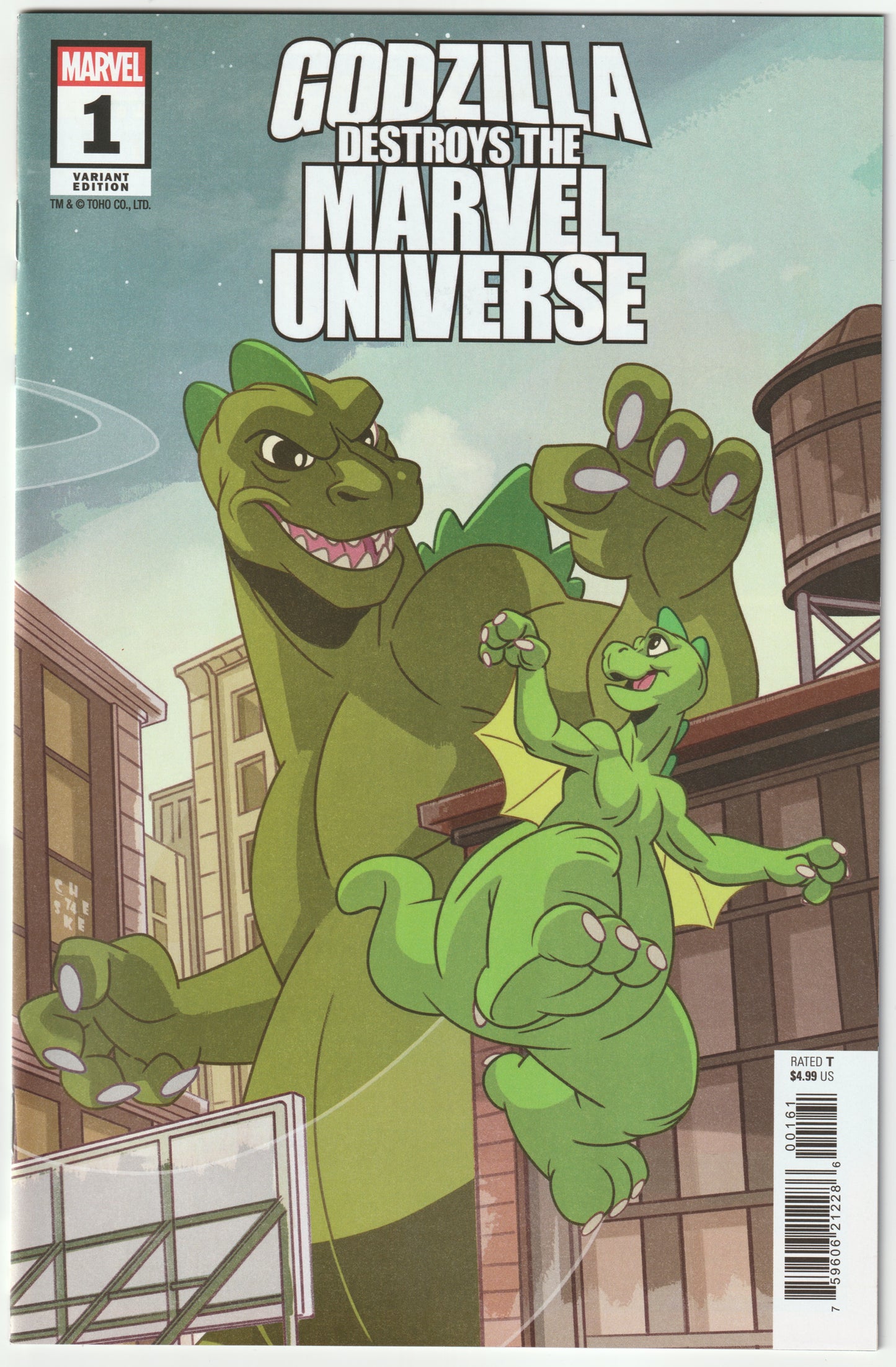 Godzilla Destroys the Marvel Universe #1 - 1st Print - Sean Galloway Animation Variant – Marvel Comics 2025 (NM)