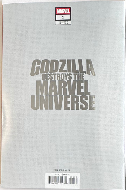 Godzilla Destroys the Marvel Universe #1 Leinil Francis Yu Foil Variant – Marvel Comics 2025 (NM)