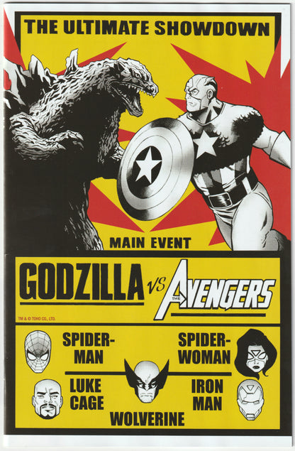 Godzilla vs. Avengers #1 - 1st Print - Lee Garbett Versus Cover – Marvel Comics 2025 (NM)