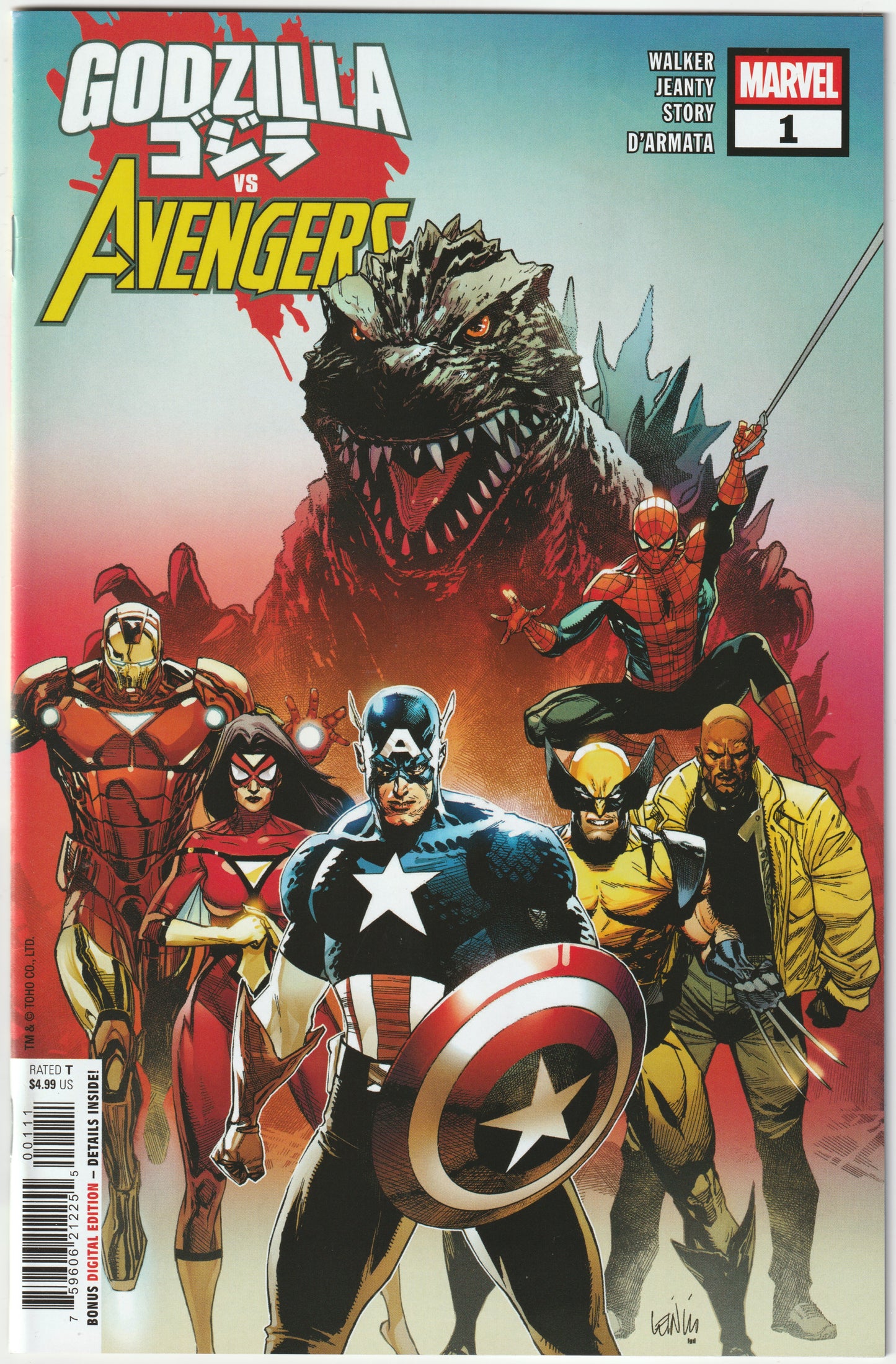 Godzilla vs. Avengers #1 - 1st Print - Leinil Francis Yu Cover A – Marvel Comics 2025 (NM)