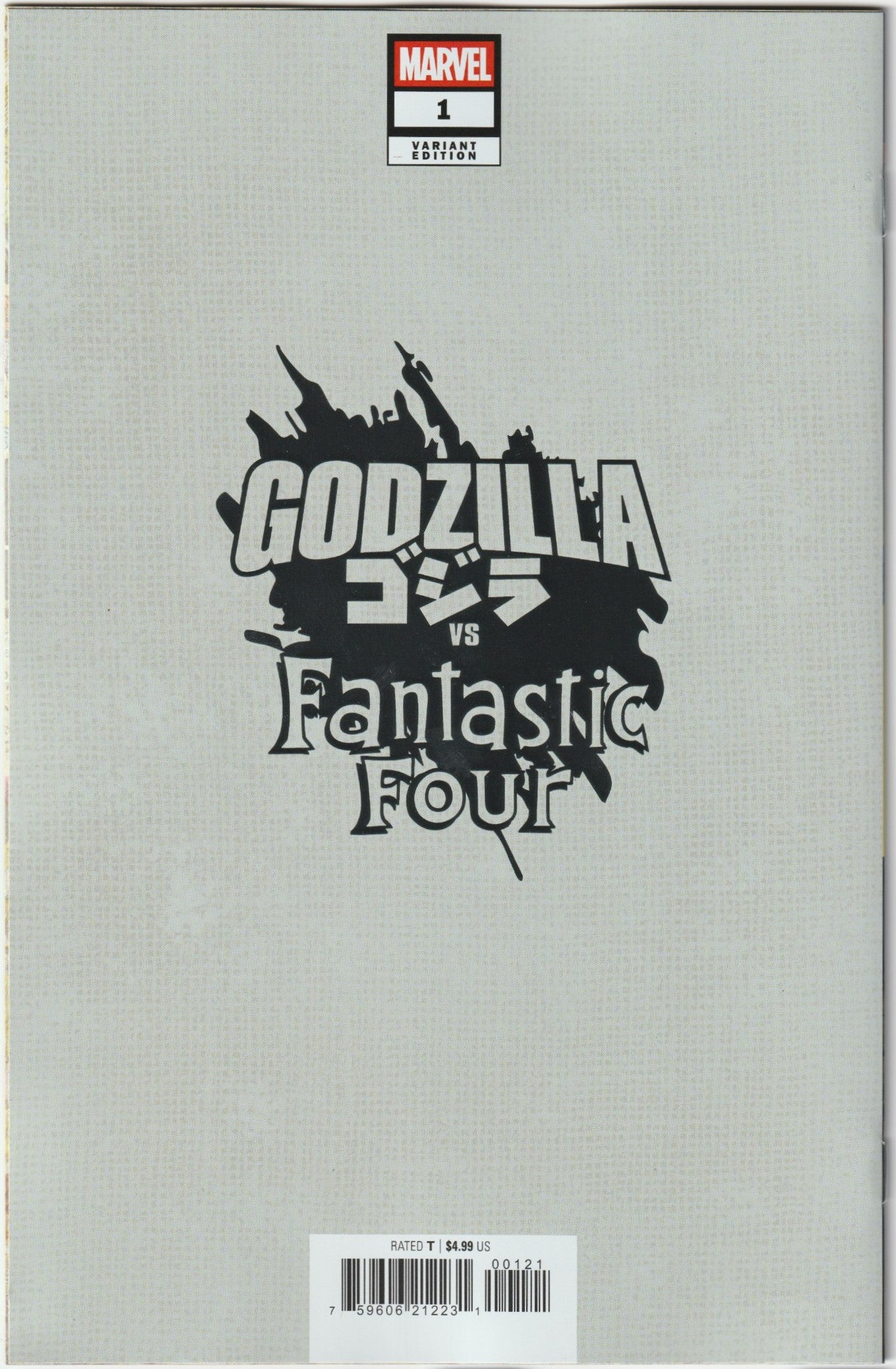 Godzilla vs. Fantastic Four #1 Bagley Foil Variant Cover