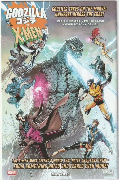 Godzilla vs. Fantastic Four #1 - 1st Print - Nick Bradshaw Monster Homage Cover – Marvel Comics 2025 (NM)