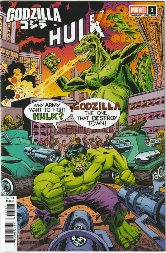 Godzilla vs. Hulk #1 – Classic Scott Koblish Variant (NM, 2025, Marvel Comics)