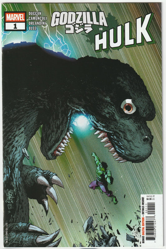 Godzilla vs. Hulk #1 – Giuseppe Camuncoli Cover (NM, 2025, Marvel Comics)