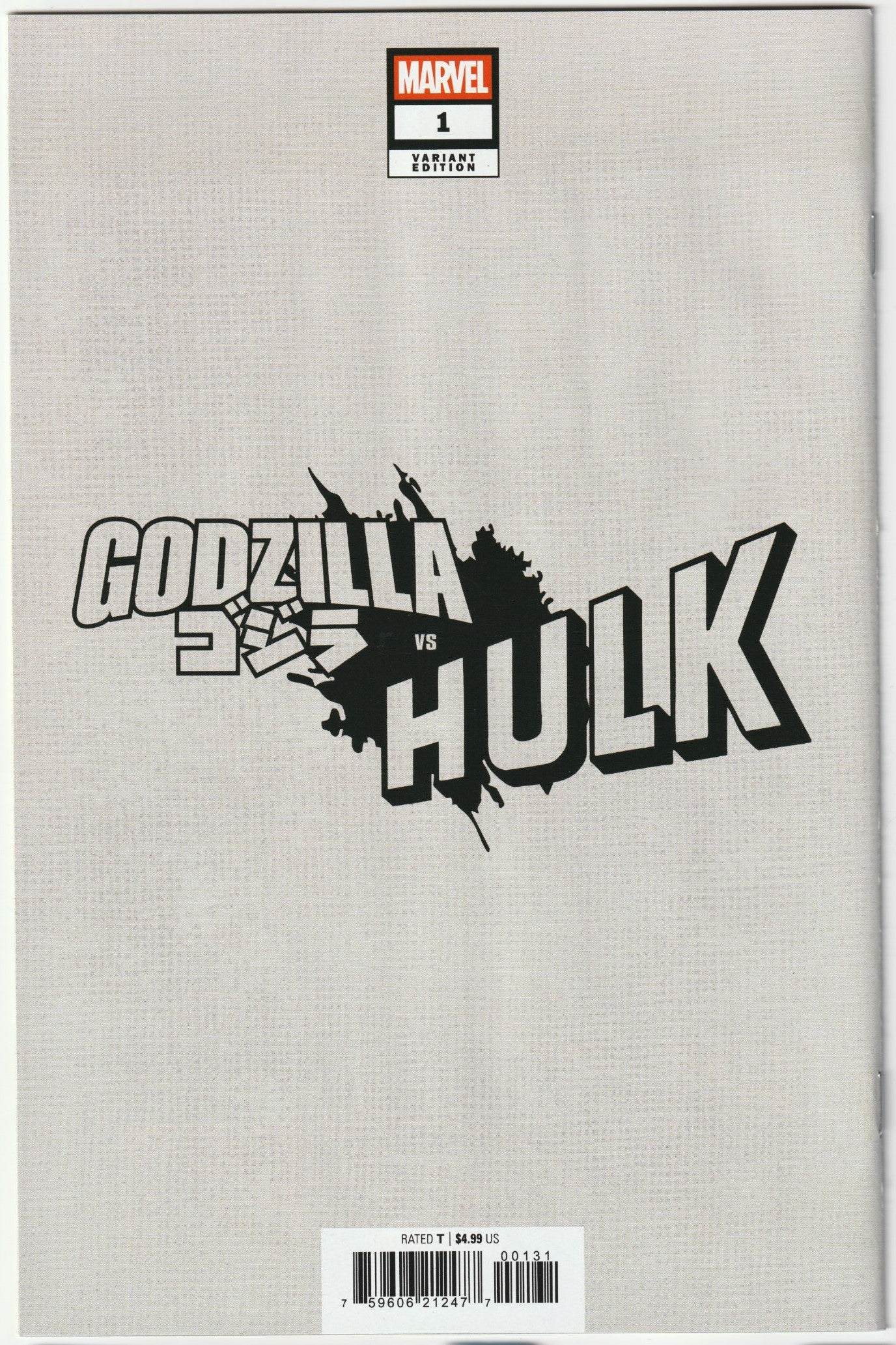 Godzilla vs. Hulk #1 –  1st Print - Lee Garbett Versus Variant (NM, 2025, Marvel Comics)