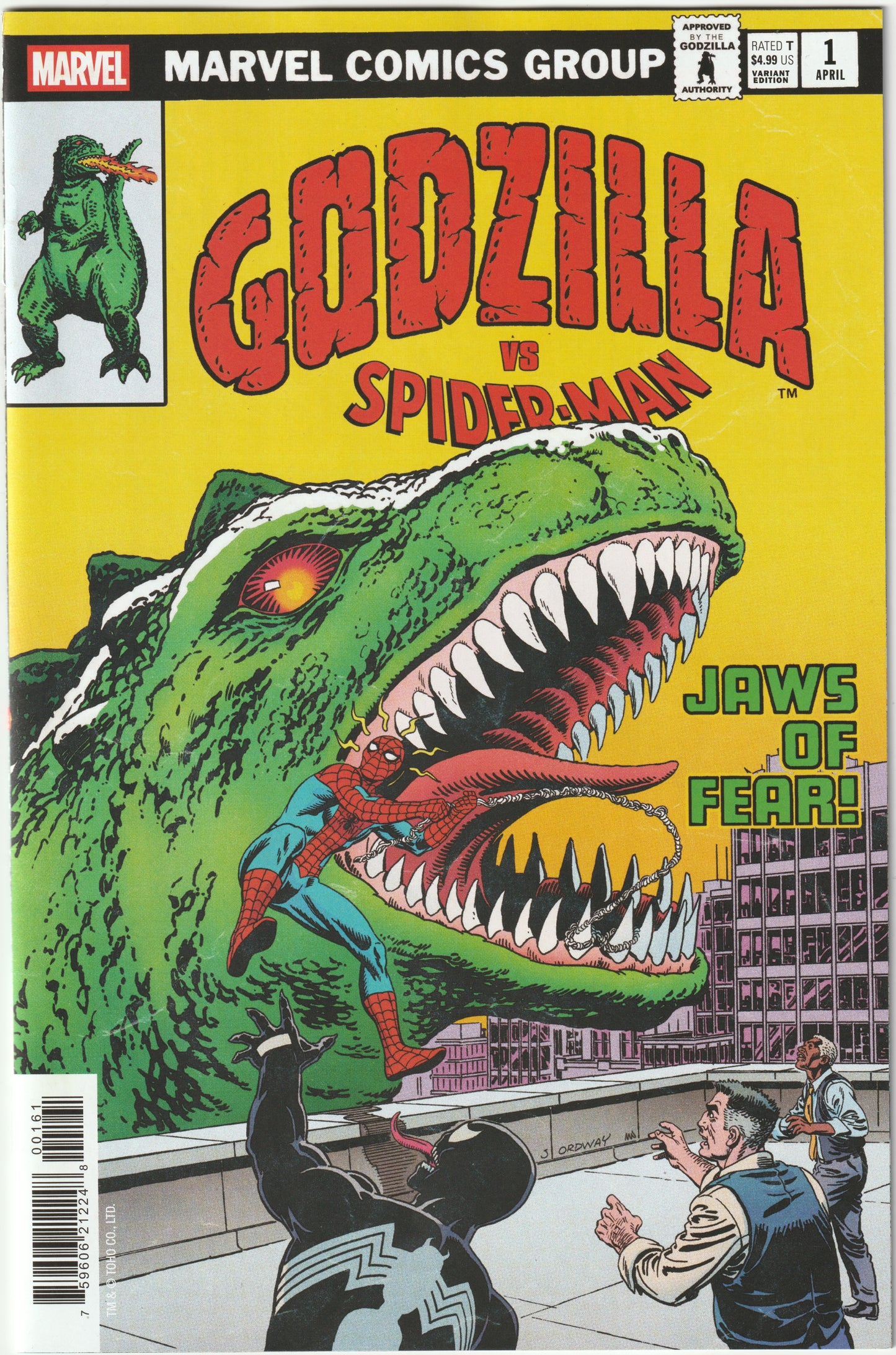 Godzilla vs. Spider-Man #1 -1st Print - Jerry Ordway Cover – Marvel Comics 2025 (NM)