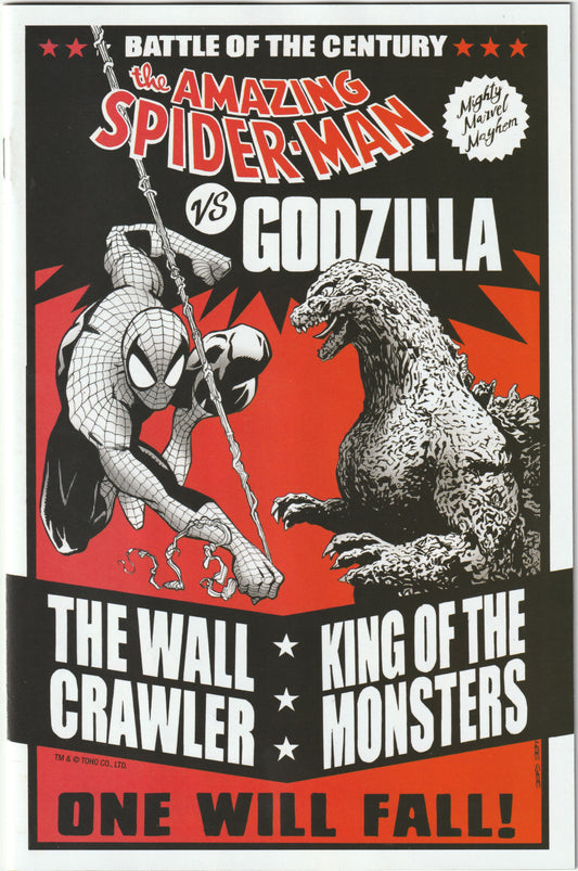 Godzilla vs. Spider-Man #1 - 1st Print - Lee Garbett Versus Cover – Marvel Comics 2025 (NM)