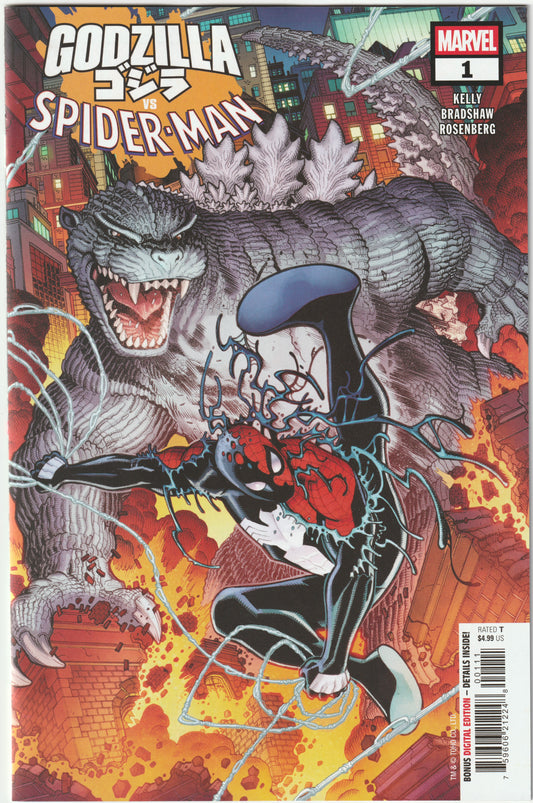 Godzilla vs. Spider-Man #1 -1st Print - Nick Bradshaw Cover – Marvel Comics 2025 (NM)