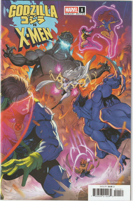 Godzilla vs. X-Men #1 - 1st Print - Iban Coello Variant Cover – Marvel Comics 2025 (NM)