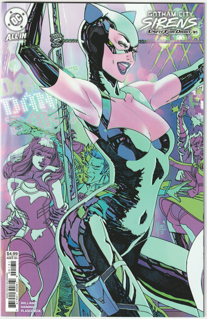 Gotham City Sirens: Unfit for Orbit #1 (of 5) Cover D Guillem March Connecting Card Stock Variant – DC Comics 2025 (NM/NM+)