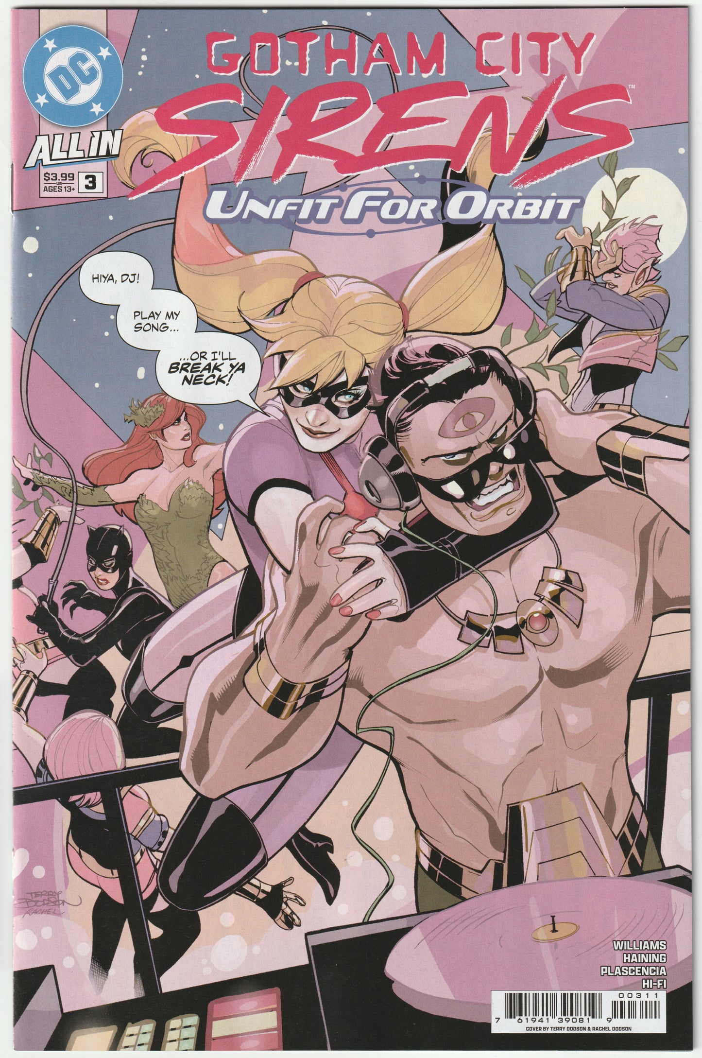Gotham City Sirens: Unfit for Orbit #3 (of 5) Cover A Terry Dodson & Rachel Dodson – DC Comics 2025 (VF/NM-)