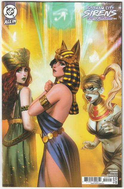 Gotham City Sirens: Unfit for Orbit #4 (of 5) Cover B Noobovich Card Stock Variant – DC Comics 2025 (NM/NM+)