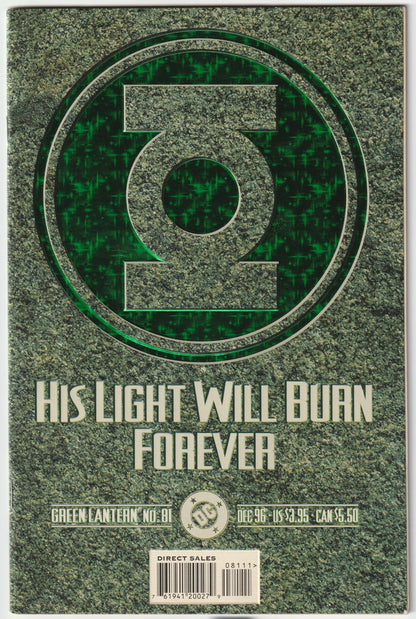 Green Lantern (1990 #81 Cover D - Prismatic Emerald Foil Embossed Cover