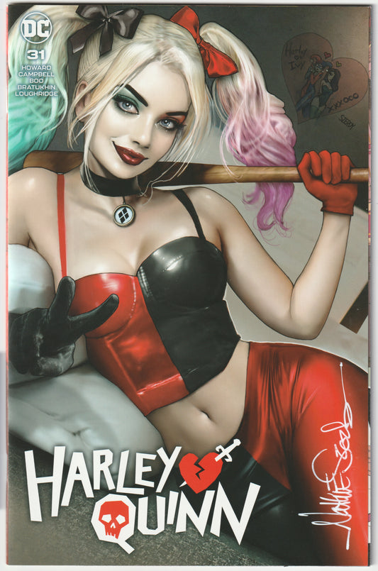 Harley Quinn #31 Nathan Szerdy The Syndicate Variant Cover, Signed with COA (DC Comics, 2023) (NM/NM+)