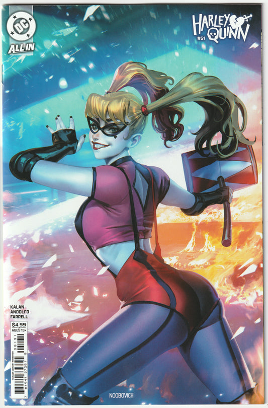 Harley Quinn #51 Noobovich Variant Cover C (DC Comics, 2025)  (NM/NM+)
