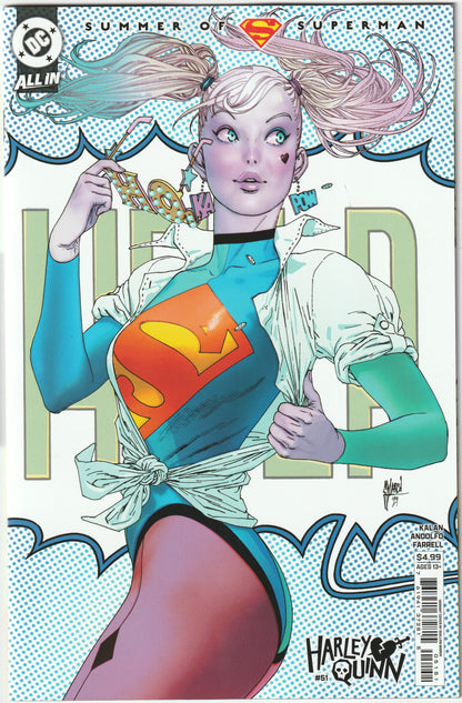 Harley Quinn #51 Guillem March Summer of Superman Variant Cover (DC Comics, 2025) (NM/NM+)