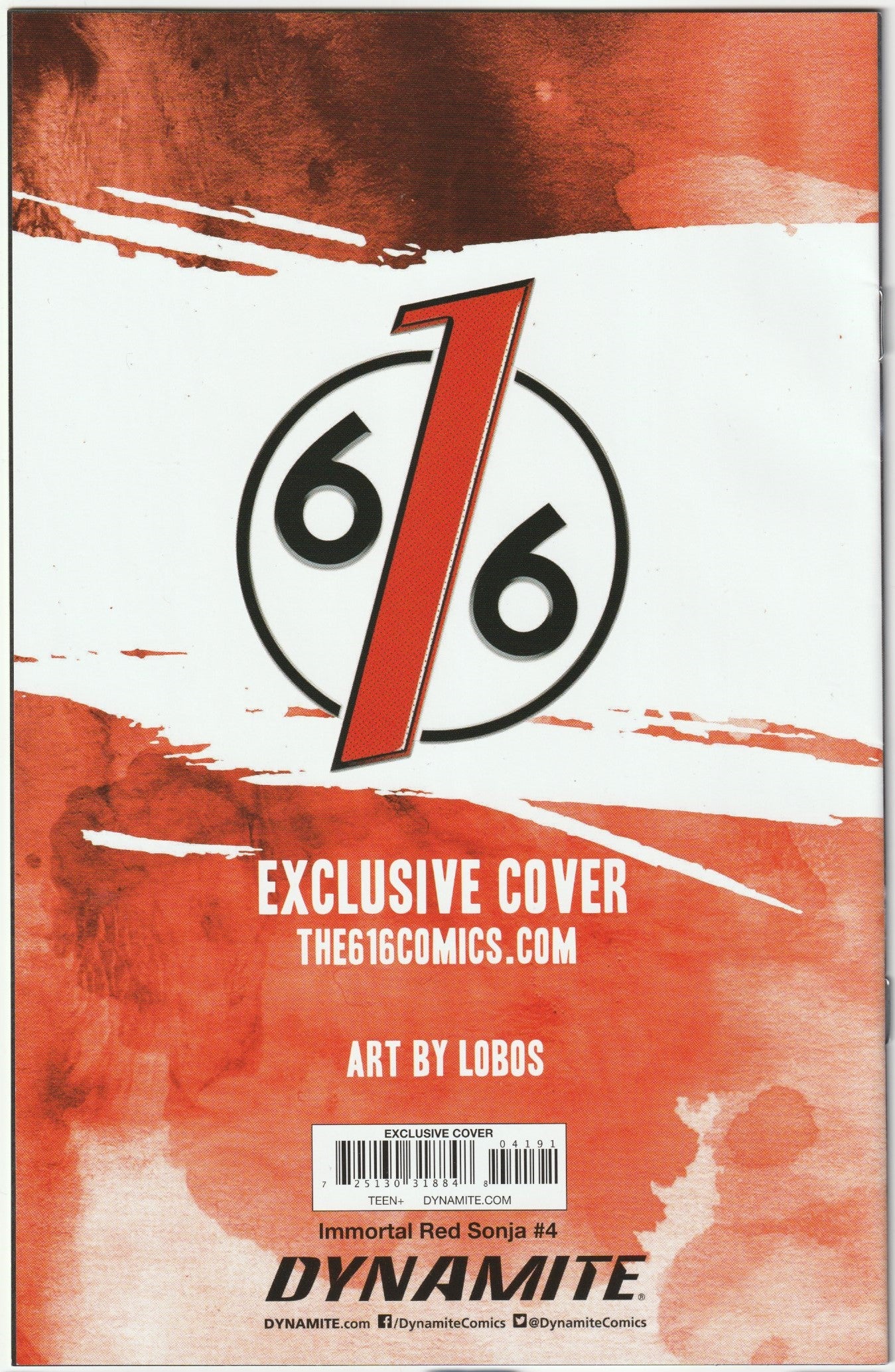 Immortal Red Sonja #4 Virgin Lobos 1:10 Ratio Cover (2022) NM+