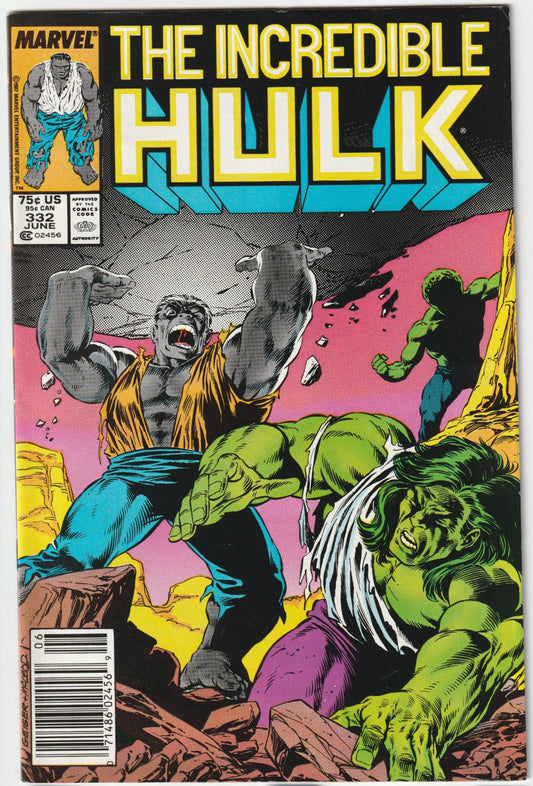 Incredible Hulk (1962) #332 Newsstand Mark Jewlers Insert