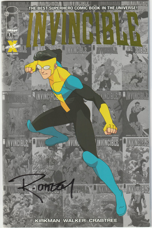Invincible #1 – Limited Local Comic Store Gold Foil Variant, Signed by Ryan Ottley (NM/NM+)