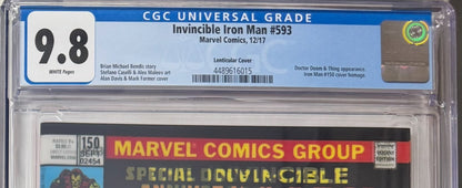 Invincible Iron Man #593 Lenticular Homage Cover (CGC 9.8, 2017)