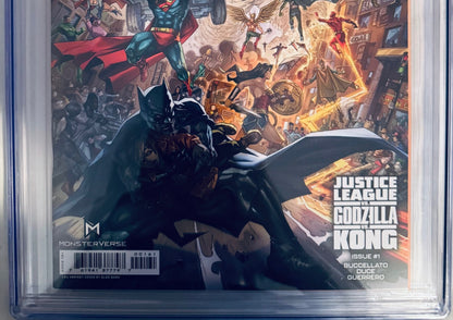 Justice League vs. Godzilla vs. Kong Vol. 1 #1 (2023) – 1:50 Alan Quah Variant Cover CGC 9.8
