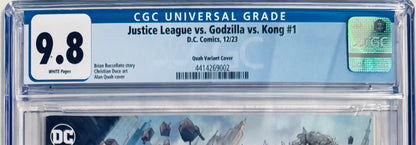 Justice League vs. Godzilla vs. Kong Vol. 1 #1 (2023) – 1:50 Alan Quah Variant Cover CGC 9.8