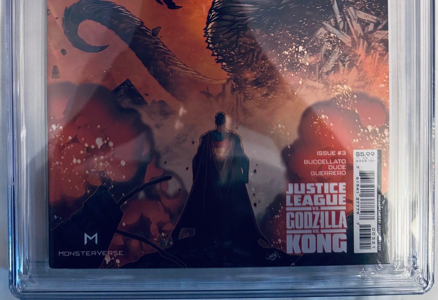 Justice League vs. Godzilla vs. Kong Vol. 1 #3 (2023) – Jonboy Meyers Variant Cover CGC 9.8