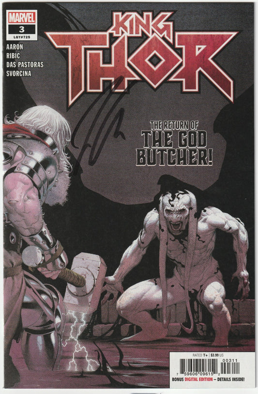 King Thor (2019) #3 of 4 Gorr the God Butcher Signed by Jason Aaron w/ COA