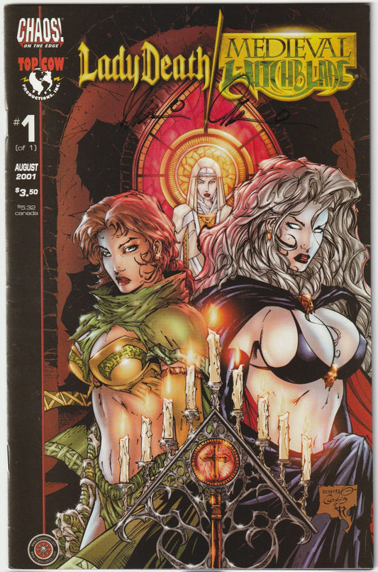 ady Death / Medieval Witchblade #1 – Signed with COA, 2001 (NM-)