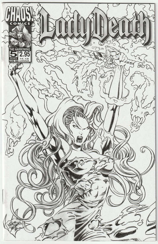 Lady Death #5 – The Harrowing Black & White Variant (1998) (VF/NM-)