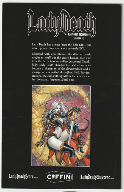 Lady Death Malevolent Decimation #1- Kickstarter Edition -Signed with COA