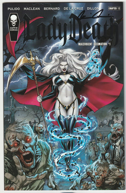 Lady Death Malevolent Decimation #1- Kickstarter Edition -Signed with COA