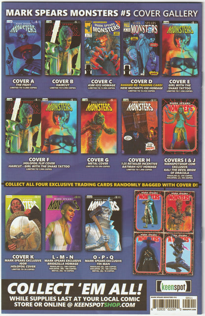 Mark Spears Monsters #5 (First Printing, The Fight Cover A, NM/NM+)