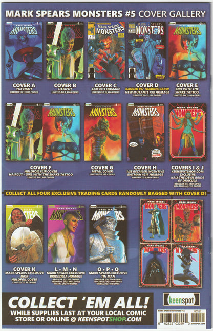 Mark Spears Monsters #5 (First Printing, The Fight Cover A, NM/NM+) Copy 2