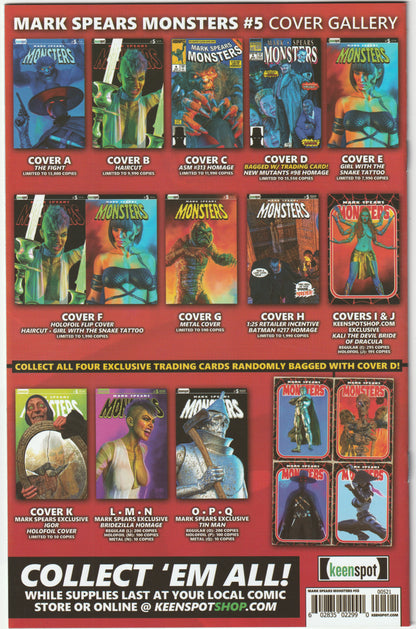 Mark Spears Monsters #5 (First Printing, Haircut Cover B, NM/NM+) Copy #2
