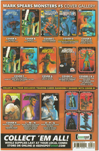Mark Spears Monsters #5 (First Printing, ASM #313 Homage Cover C, NM/NM+)