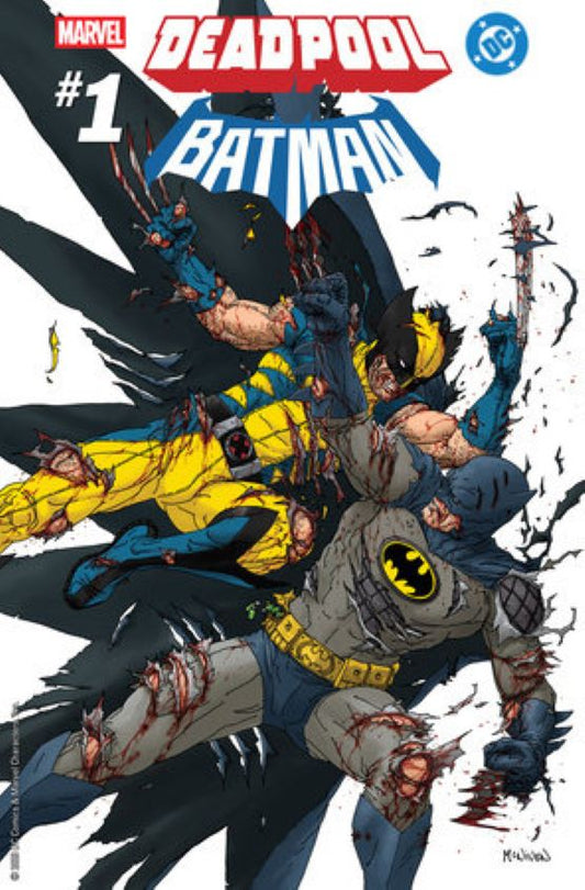 [PRE-ORDER, Ships 9/16]  Marvel/DC: Deadpool/Batman #1 Steve McNiven 1:25 Variant Cover NM/NM+