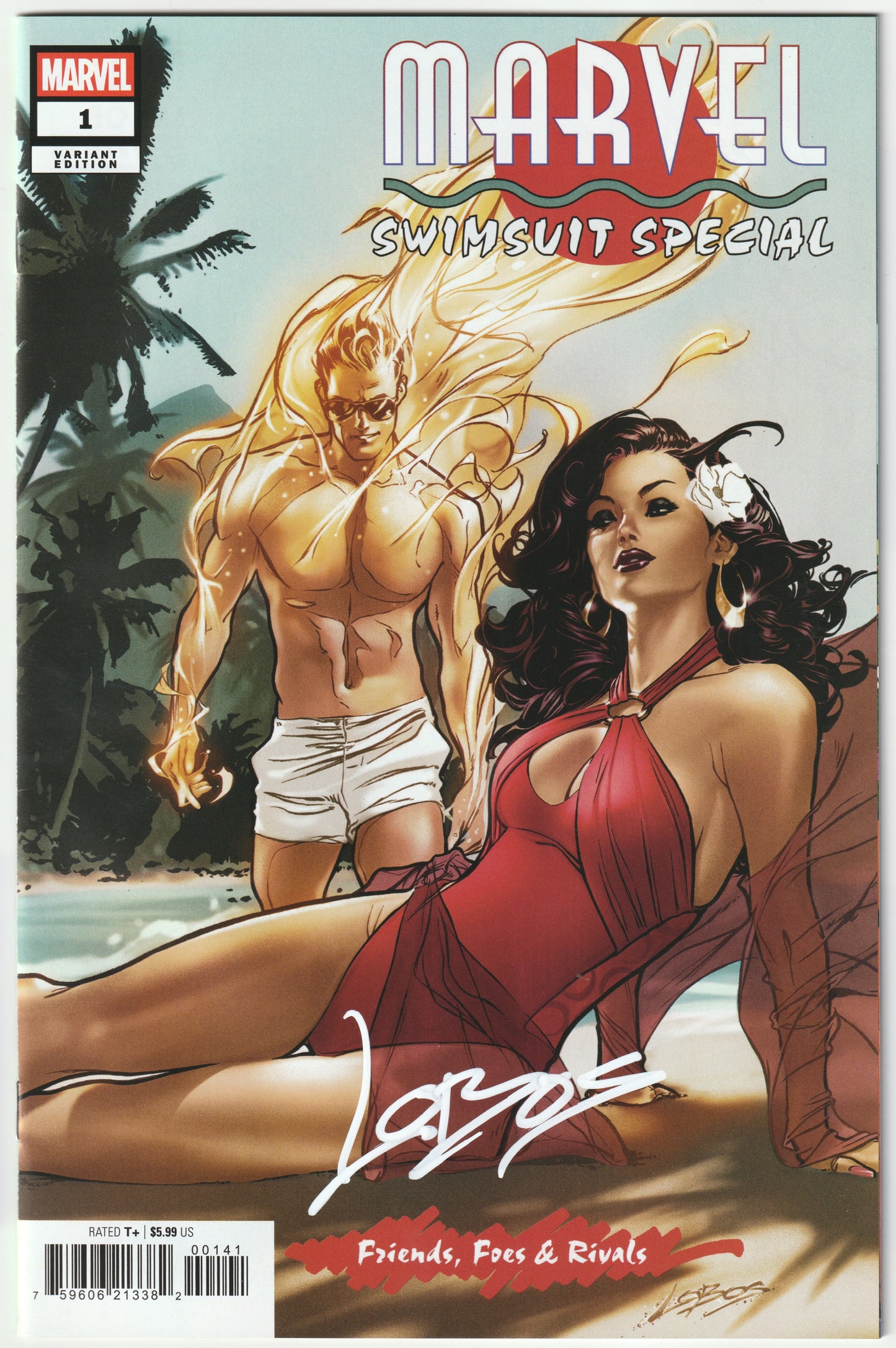 Marvel Swimsuit Special: Friends, Foes & Rivals #1 Pablo Villalobos Variant Cover signed with COA – Marvel Comics 2025 (NM/NM+)