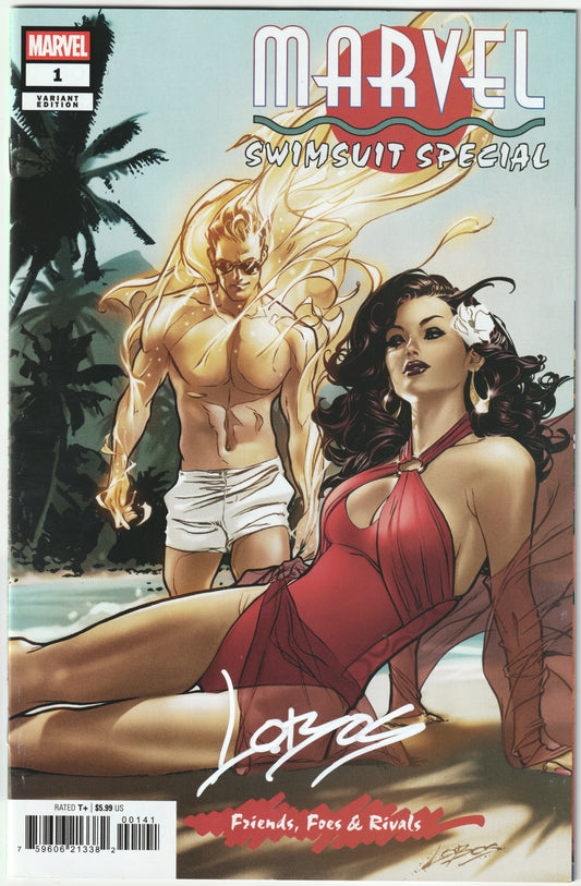 Marvel Swimsuit Special: Friends, Foes & Rivals #1 Pablo Villalobos Variant Cover signed with COA – Marvel Comics 2025 (NM/NM-)