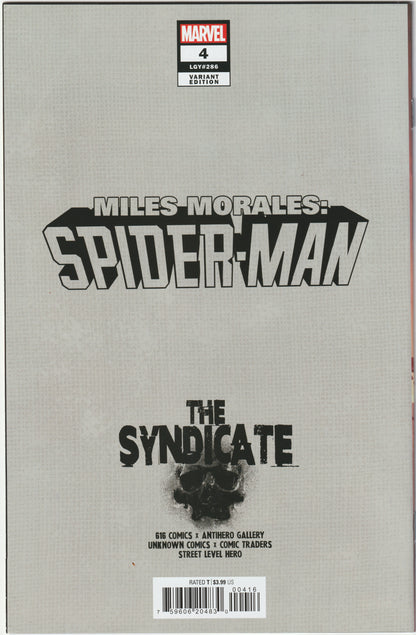 Miles Morales: Spider-Man #4 (2022) Lucio Parrillo Exclusive Variant (NM/NM-)