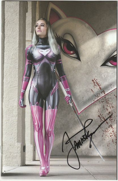 Miss Meow #6 - Virgin Cover, Signed by Jamie Tyndall with COA