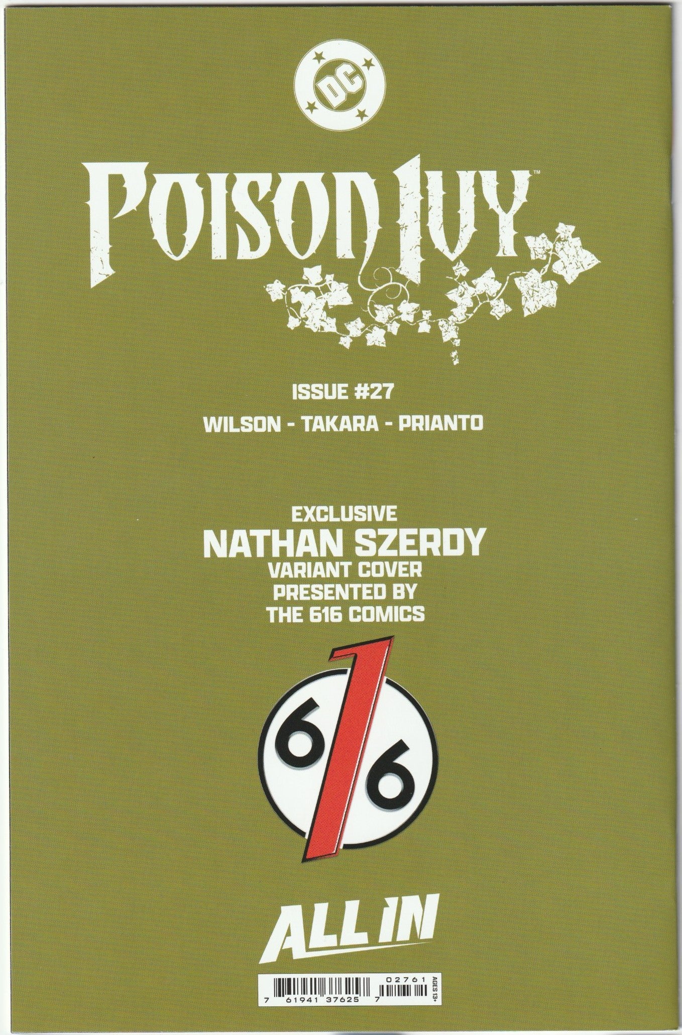 Poison Ivy #27 - Nathan Szerdy Exclusive Cover