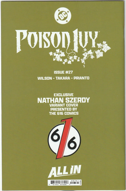 Poison Ivy #27 - Nathan Szerdy Exclusive Cover