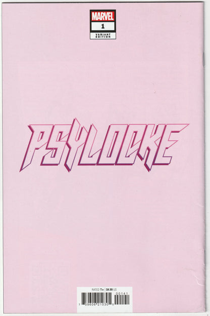 Psylocke #1 (2024) Pink Logo Insignia Variant
