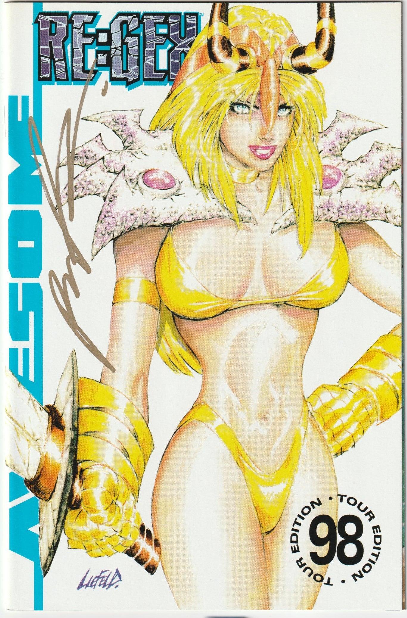 Re:Gex #1 Tour Variant (1998) - Signed by Rob Liefeld with COA