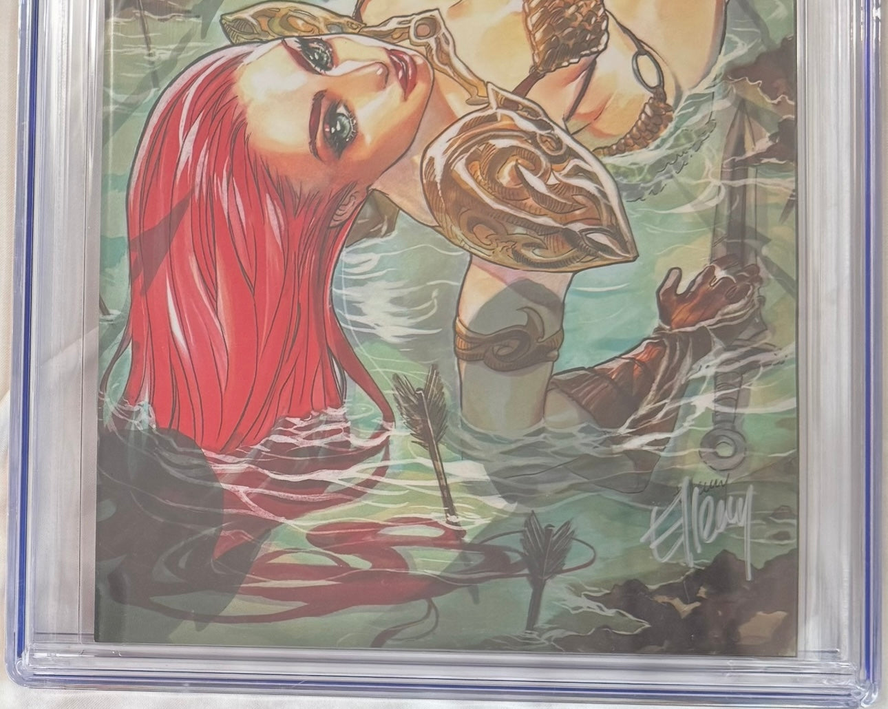 Red Sonja #1 (2023) CGC 9.8 Signed by Elmer Santos – 1 of 7 on CGC Census
