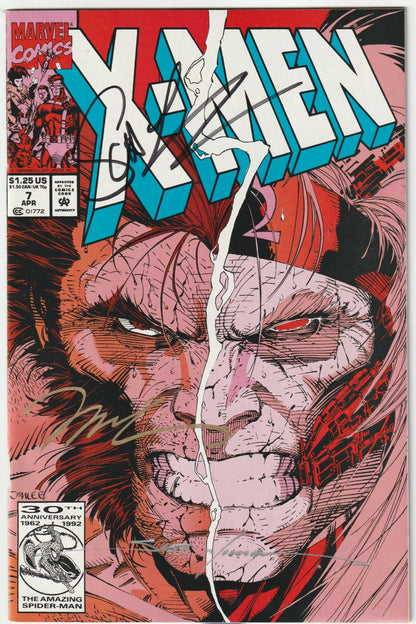 X-Men (1991) #7 (3x signed)