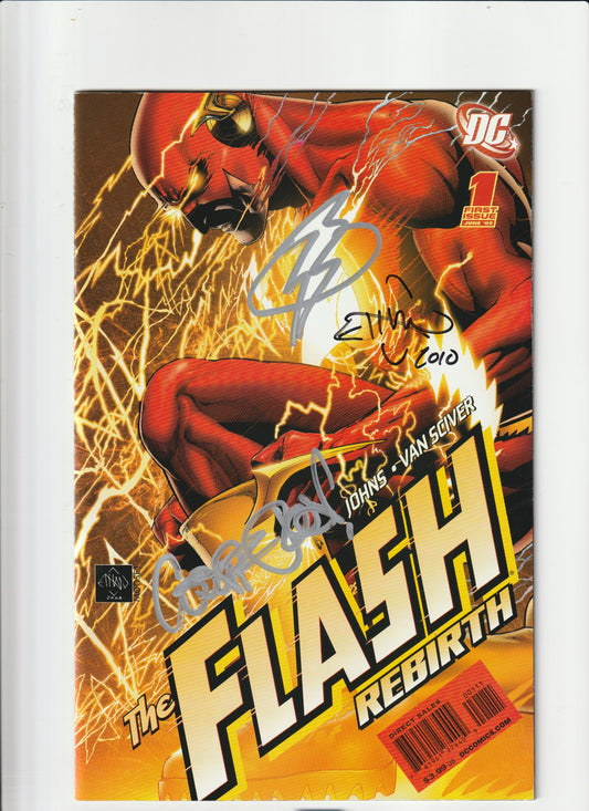 Flash Rebirth #1 ('09) (2 Sig & Remark)
